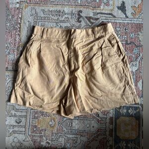Madewell The Harlow Shorts High Rise Drapey Twill Desert Dune Tan Size 8